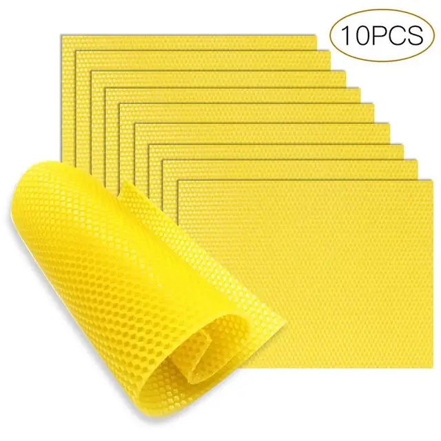 Pcs Kiváló Minőségű Méhviasz Lap Magas Tartalom Tartós Fészek Alapítvány Méhész Emelő Eszköz - Image 2