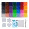 28 Colors 2.6mm/5mm Set Iron Beads Melting Beads Pixel Art Puzzle DIY 3D Puzzles Toy Handmade Decoration Fuse Beads Kits 1