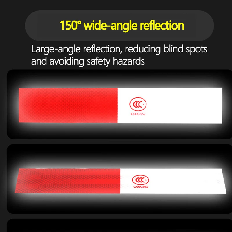 Safety Mark Warning Tape Reflective Stickers For Truck Car 10 pcs reflective car sticker,car reflector sticker,reflective stickers,reflective sticker,reflective tape