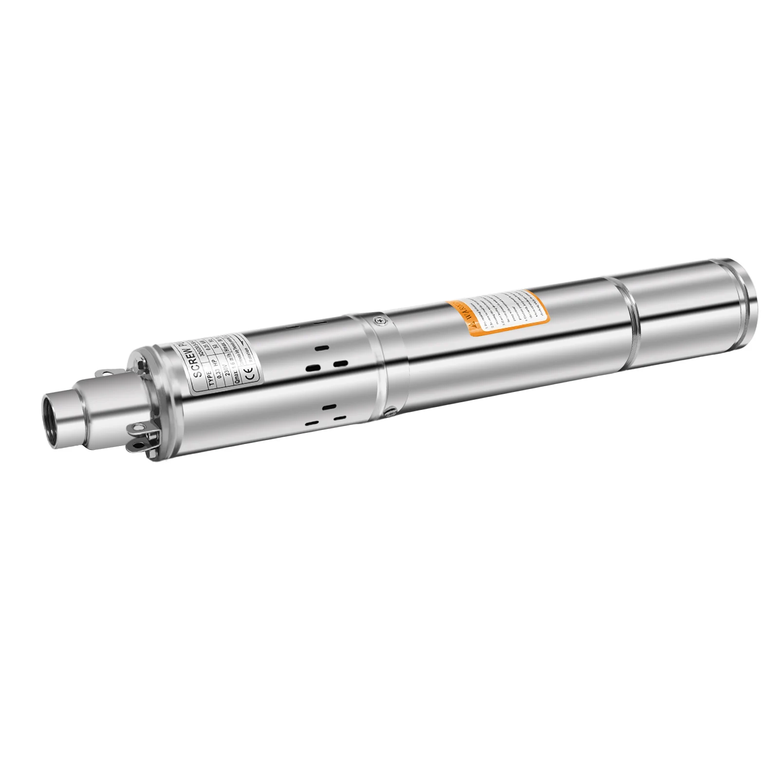 220V 250W/500W Submersible Deep Well Pump Screw Pump Sand Compatible Stainless Steel Garden Farm Pump For Supplying Water