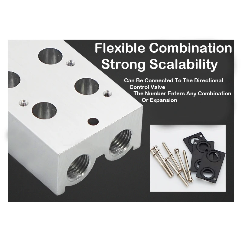 Fitting Base, Multi Opção, Manifold, 3 Port,