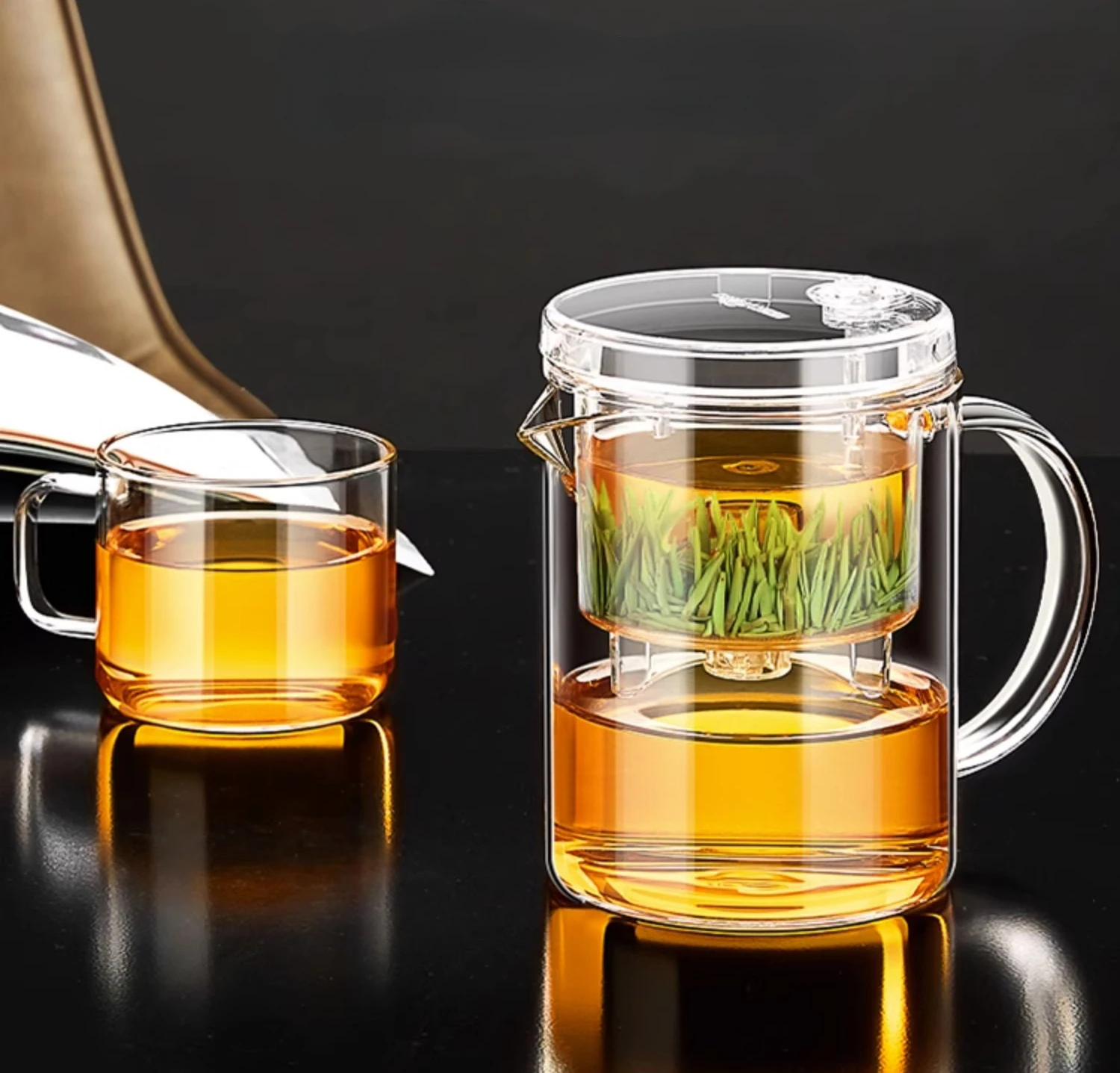 Sama DOYO SAMA EC-21 Kung Fu Teapot & Mug 350ml SAMA Teapot Samadoyo Tea Pot Heat Resistant Glass