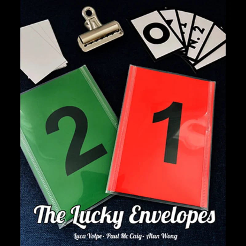 

The Lucky Envelopes (Gimmicks and Online Instructions) Magic Tricks by Luca Volp Close up Mentalism Magie Illusions Fun Magician