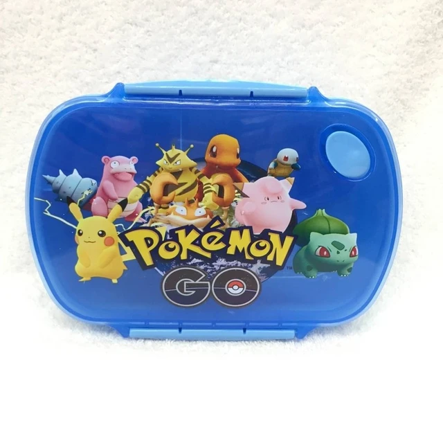 Kawaii Pokemon Pikachu Children's Lunch Box Cute Anime Kids Plastic Bento  Box Portable Boys Girl Picnic