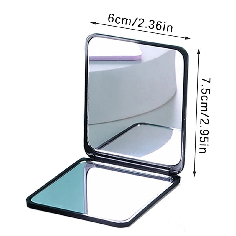 Makeup Mirror Foldable Makeup Mirror Mini Square Portable Hand Mirrors