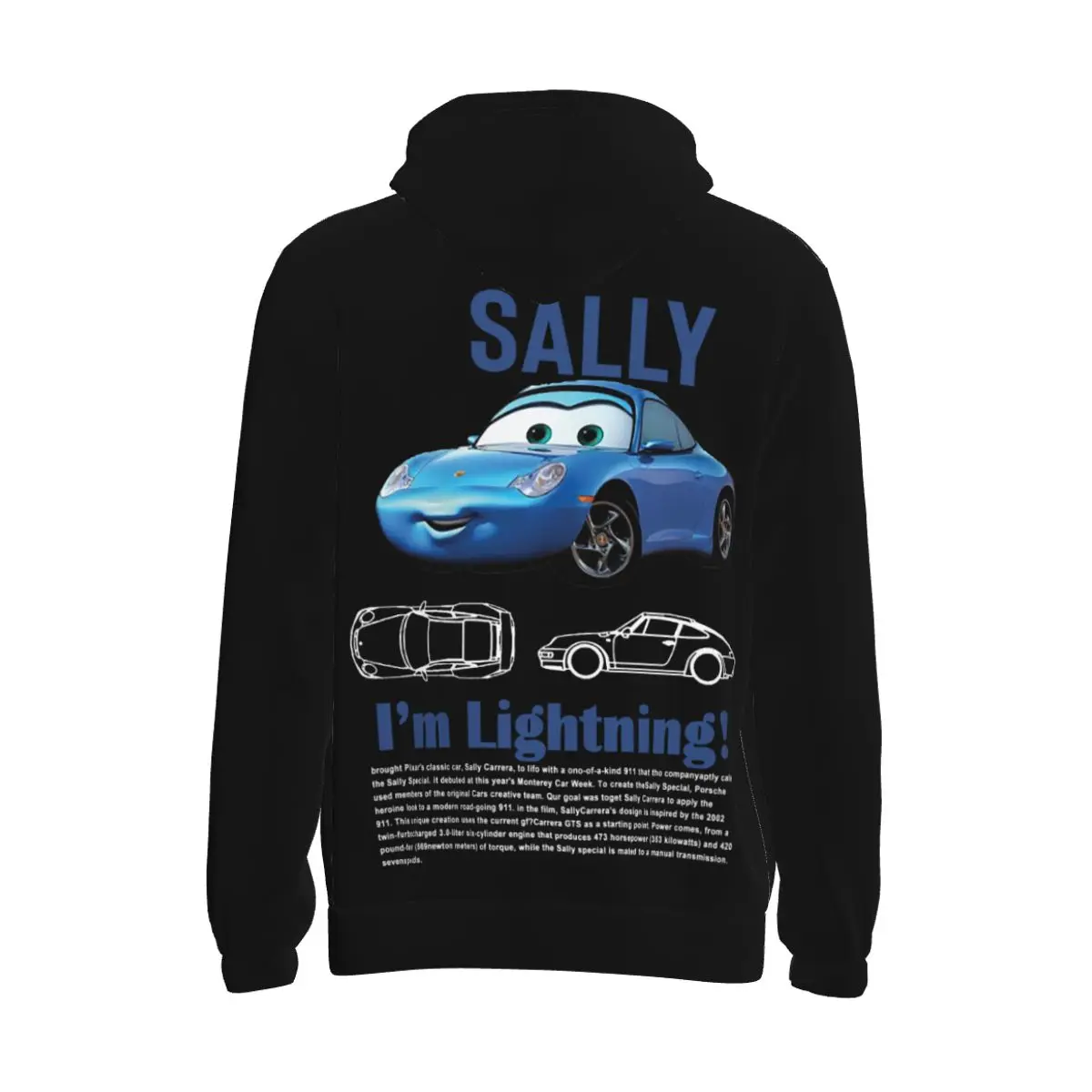 2025 Sally I'm Lightning Cars Mcqueen Hoodie for Men Women Sweatshirt Fashion Graphic Pocket Hoodies Long Sleeve Shirts 4