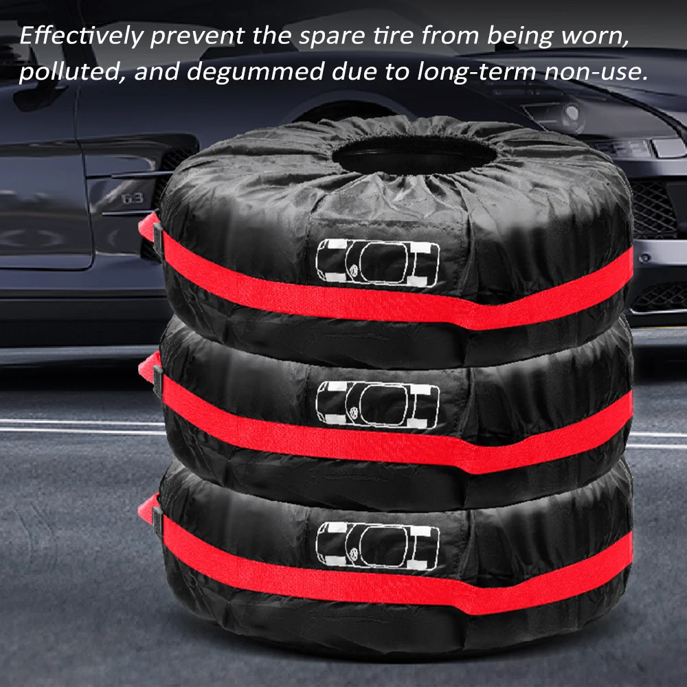 1PC Tire Cover, Waterproof Spare Tire Cover Tough Wheel Protector for Cars SUVs Vans Pickup Trucks, Fits Tires 13'' to 18''