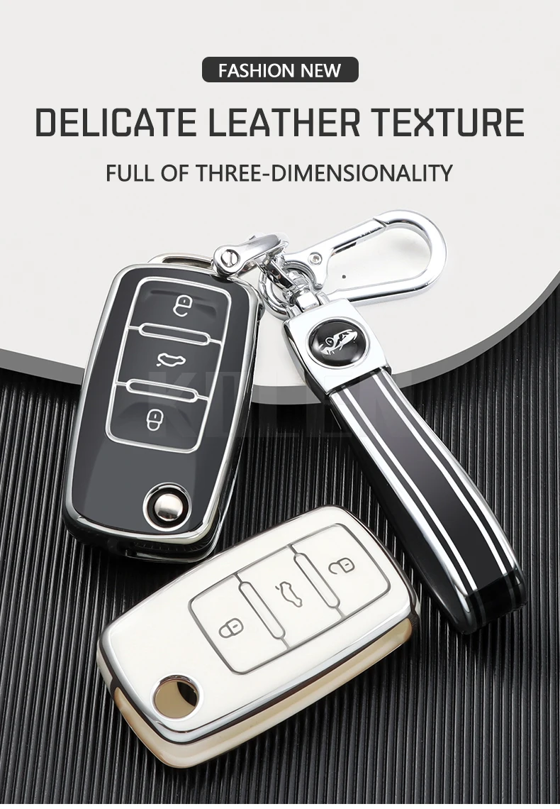 TPU Car Flip Key Case Cover Shell per Volkswagen VW Polo Golf Passat Tiguan Beetle Caddy T5 Up Eos Skoda Octavia Seat Leon Altea 7 TPU Car Flip Key Case Cover Shell per Volkswagen VW Polo Golf Passat Tiguan Beetle Caddy T5 Up Eos Skoda Octavia Seat Leon Altea - Sdd27a143449e4715a8baefd239d78712C
