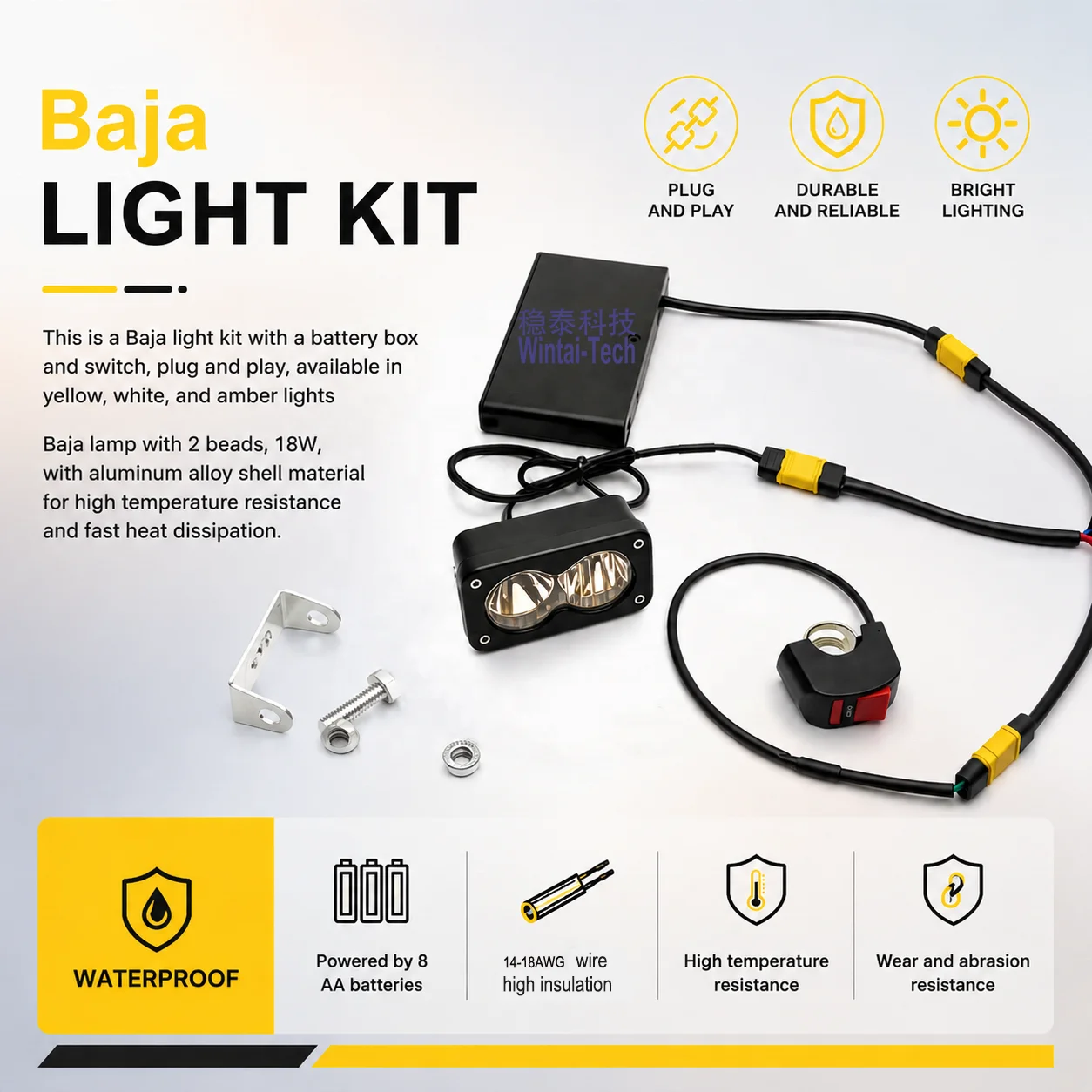 Universal Battery Powered Baja Light 2