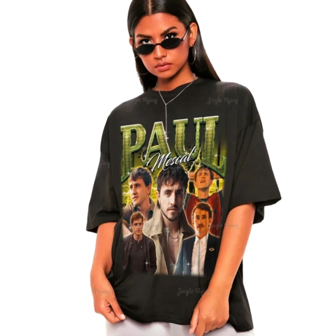 

Ретро-Футболка Paul Mescal, футболка, свитшот, 100% хлопок, персонализированная футболка