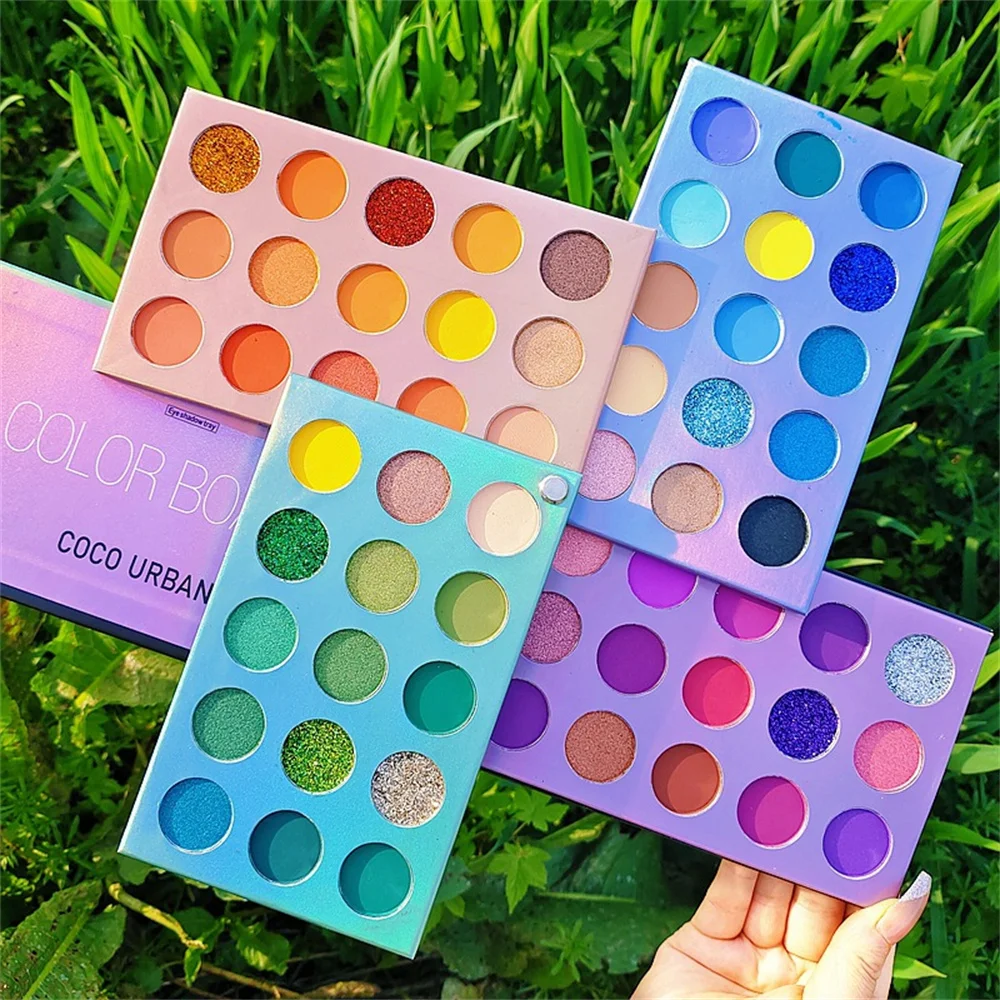 35/48/60 Colour Eyeshadow Combo Tray Palette Colorful Matte Pearlescent Eye Makeup Shimmer Offset Shimmer Eyeshadow Tray Cosmetic