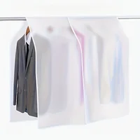 Housse anti-poussière pour vêtements, 4 pièces, translucide, pour robe, vêtement, organisateur suspendu, étanche, anti-poussière, rangement pour vêtements 5