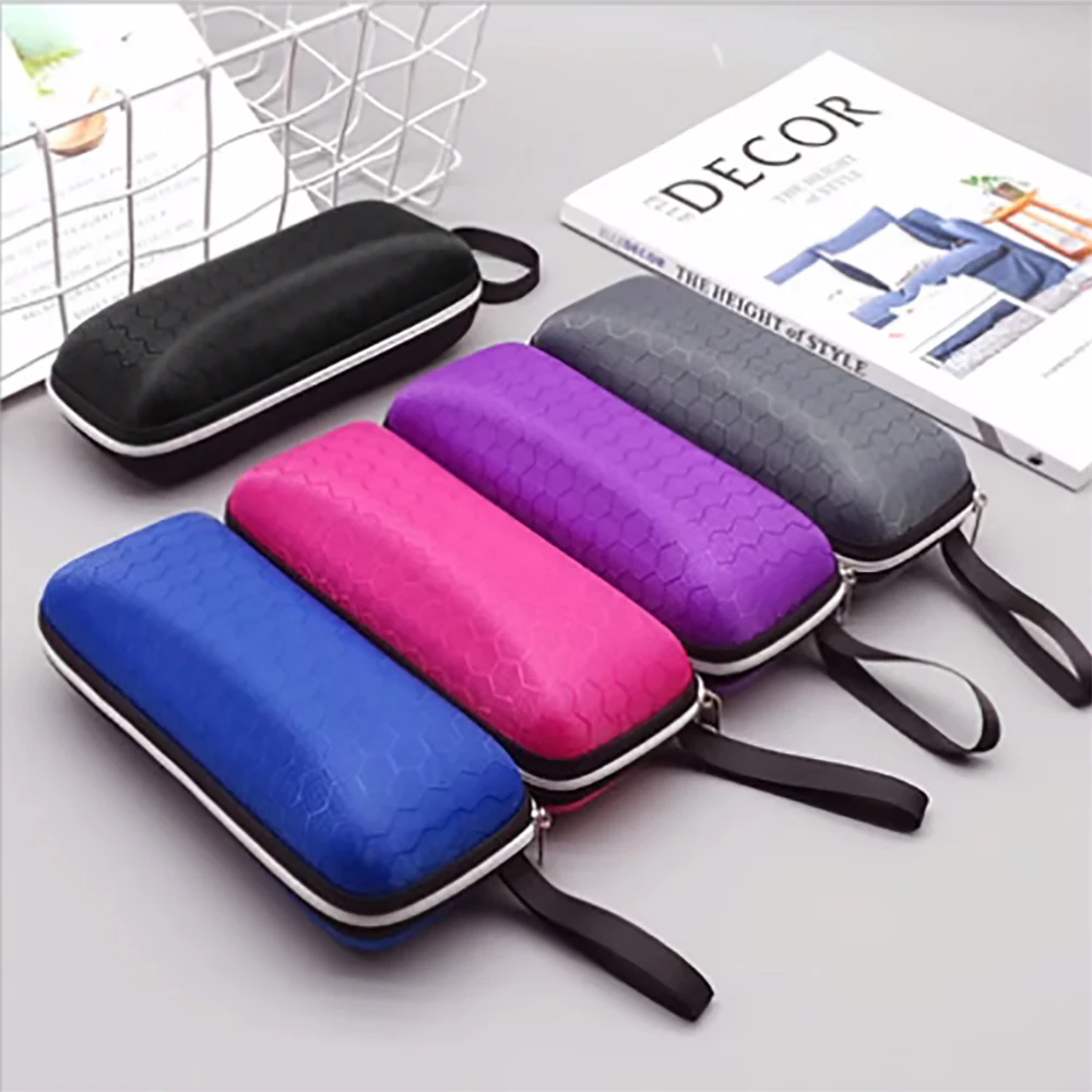 Eyewear Cases Cover Sunglasses Case For Women Glasses Box With Lanyard Zipper Eyeglass Cases For Men