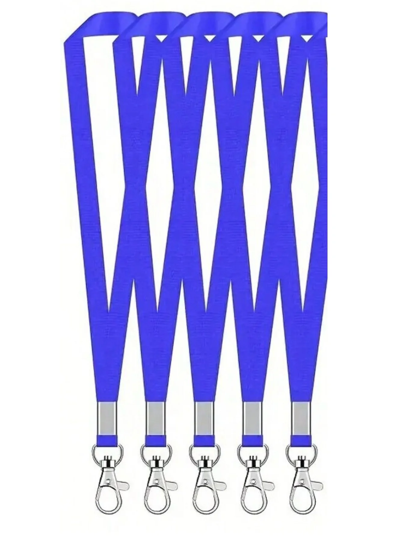 Premium 5-Pack Badge Lanyards with Clip