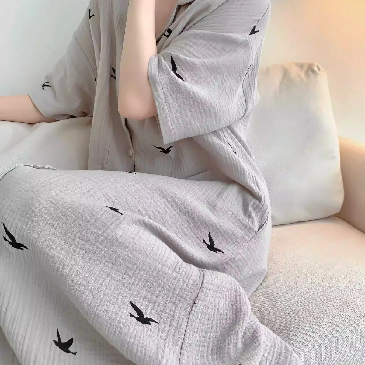 صيف جديد المرأة بسيطة عالية الجودة الشعور بالطباعة...