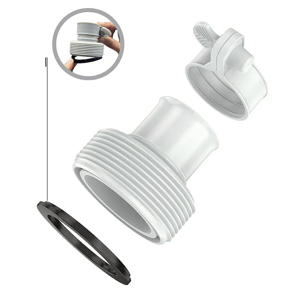 4 Adaptateurs De Tuyau Pour Piscine - Conversion 1,25 à 1,5 Pouces - Compatible Pompes Intex Et Systèmes De Filtration Hors Sol - 7