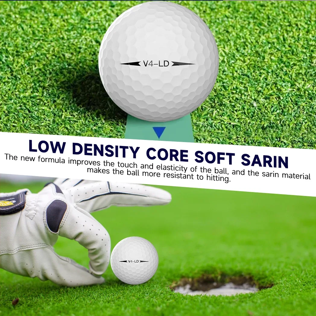 Caiton Pro Golf Balls – Enhanced Distance & Performance, Soft Feel, Durable 4-Layer Design