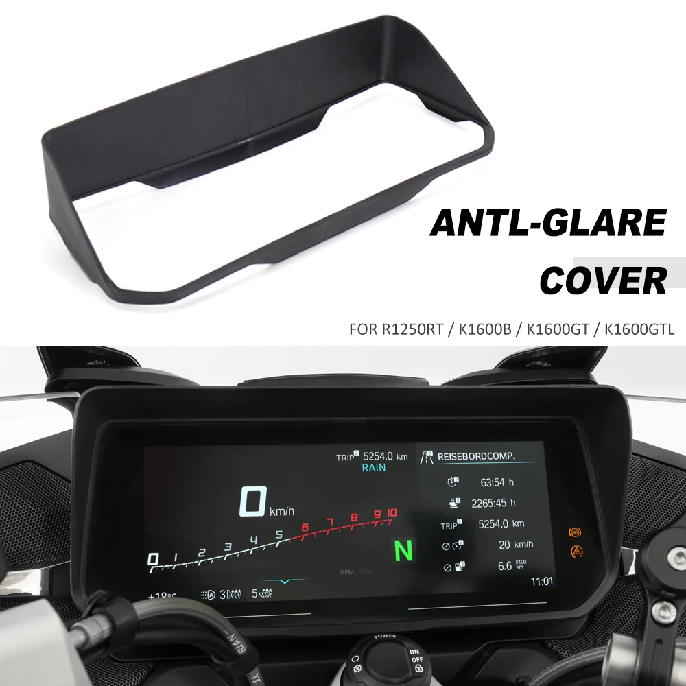 Nuovi Accessori Moto Black Glare Shield Tft 10.25 "Display Connettività Cockpit Per Bmw R1250Rt K1600Gtl K1600Gt K1600B