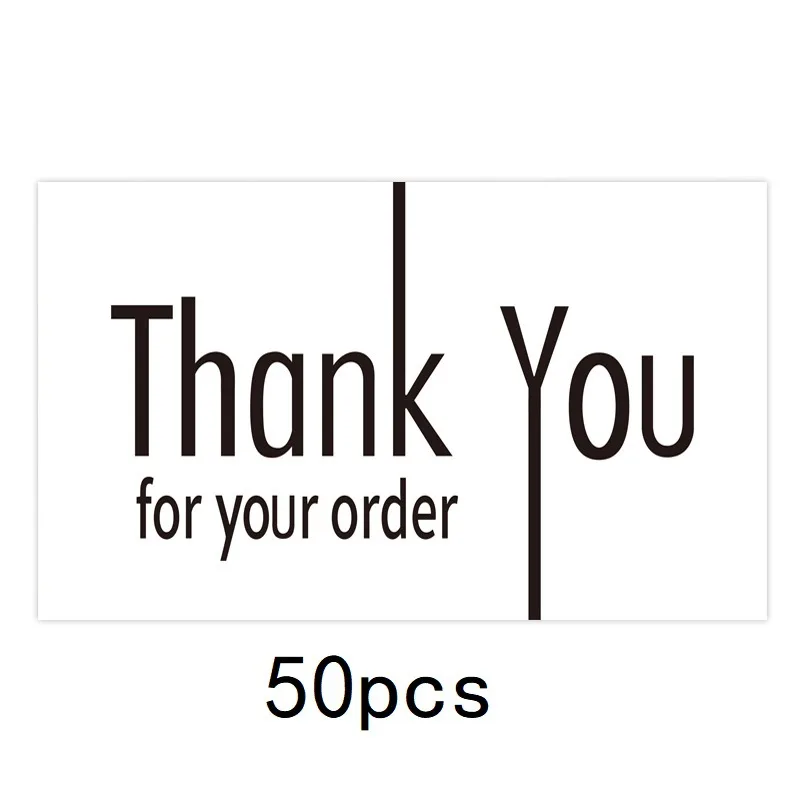White Thank You Cards Thank You Notes Wedding Shower Wedding Small Business Graduation Bridal Shower 50pcs/pack