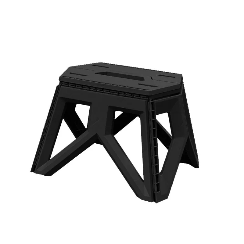 Japanese-style Portable Outdoor Folding Stool, Camping Fishing Chair, High Load-Bearing, Reinforced PP Plastic Triangle Stool