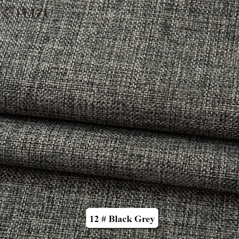 Home Textile Fine Linen Sofa Cloth Thickened Solid Color Fabric for DIY Sewing Sofas Covers, Tablecloth,Pillows,Curtain 50x150cm - 3