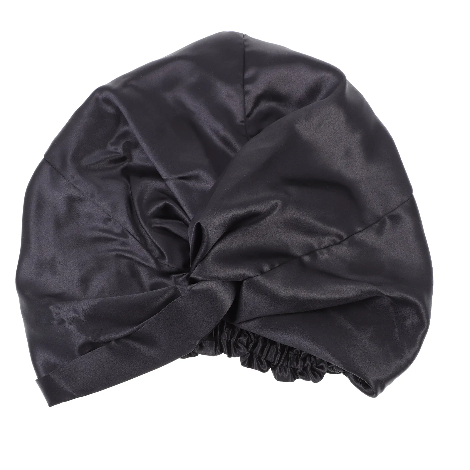 1Pcs 편안한 실크 수면 모자 헤어 케어 보닛 조절 가능한 수면용 부드럽고 가벼운 여성용 긴 천연 머리띠