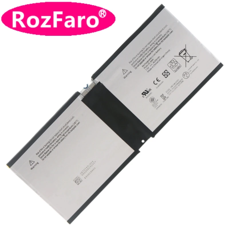 

RozFaro P21G2B Laptop Battery 7.5V 31.3Wh 4220mAh For Microsoft 10.6Inch Surface 2 RT2 1572 Pluto Mh29581 X870749-004 Tablet PC