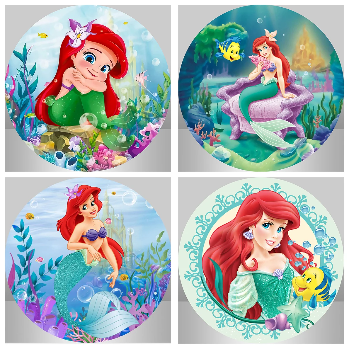 ariel-little-mermaid-girl-birthday-decoration-little-mermaid-photo-background-backgrounds-aliexpress for Free Printable Ariel Cupcake Toppers Ariel Little Mermaid Girl Birthday Decoration | Little Mermaid Photo Background - Backgrounds - Aliexpress for Free Printable Ariel Cupcake Toppers