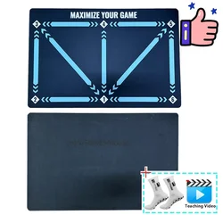 Durable Non-Slip Foldable Football Dribble Training Mat for Kids and Adults, Indoor & Outdoor Training Equipment (Thicke Mat Socks)