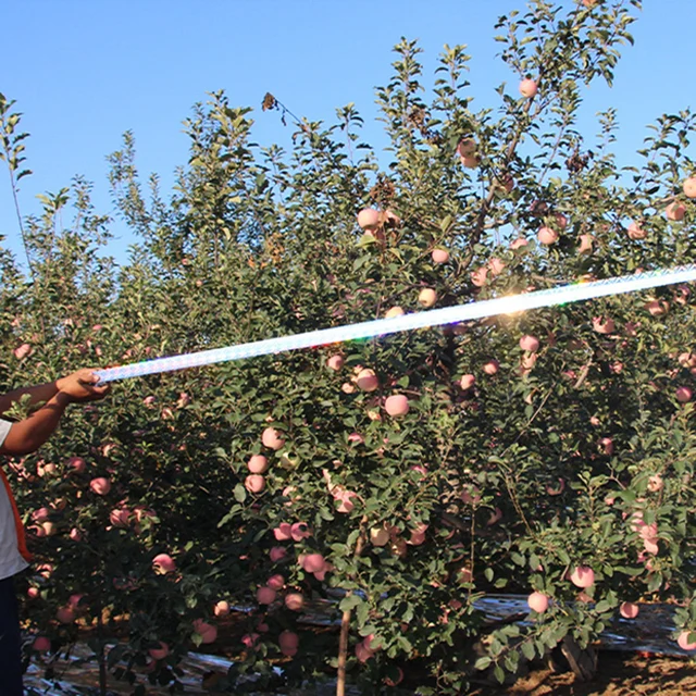1 Gördülő Flash Fényvisszaverő Madár Ijesztő Szalag Anti Öv Kis Állatok Lézeres Relevelő Szalagok Kerti Gyümölcsös Kártevőirtás - Image 4