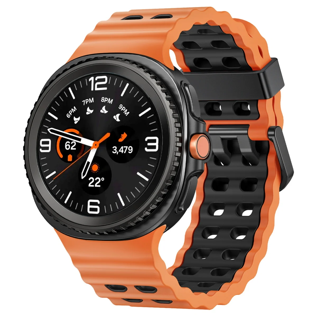Two-Tone Breathable Marine Silicone Sport Strap