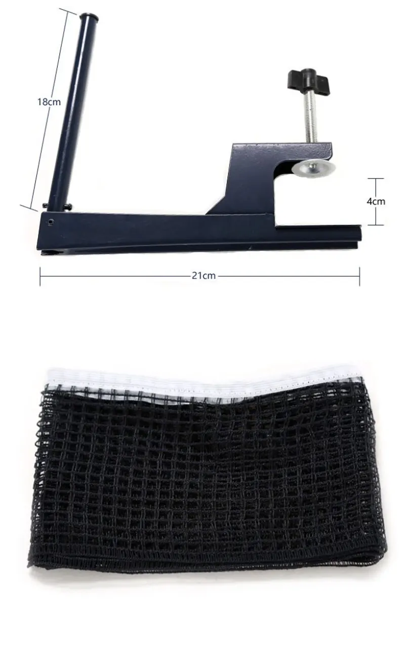 HUIESON Tischtennisnetz und Pfosten-Set, tragbares, einfach aufzubauendes Ping-Pong-Netz zum Anklemmen/Aufschrauben für Tische unter 4 cm Höhe – Detail 7