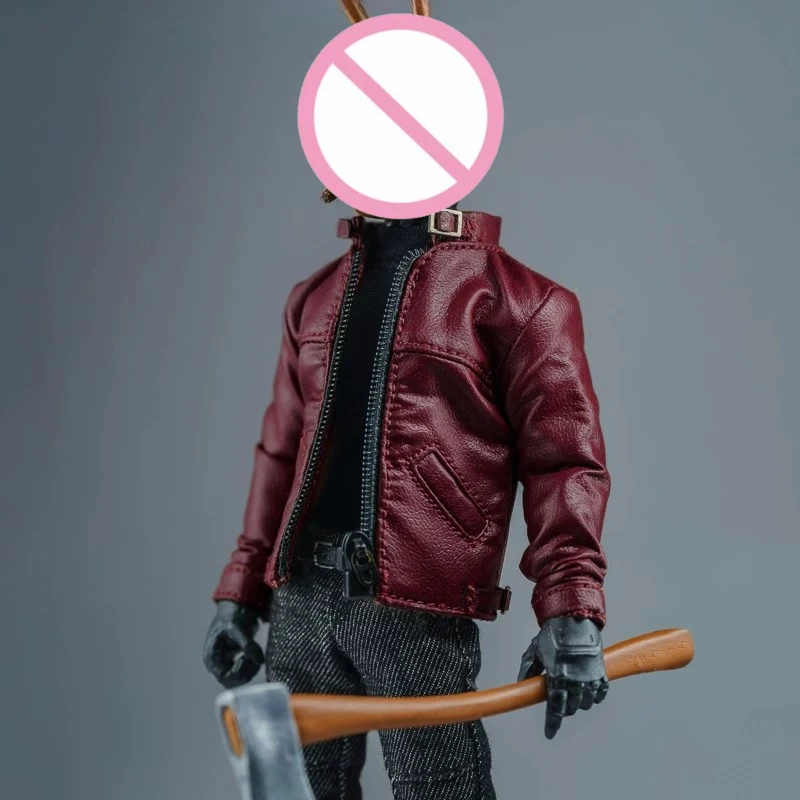 1/12 Maßstab Trendige Lederjacke T-Shirt Shorts Kleidung Modell für Asi 2.0 3.0 Actionfiguren Szenendekor Zubehör