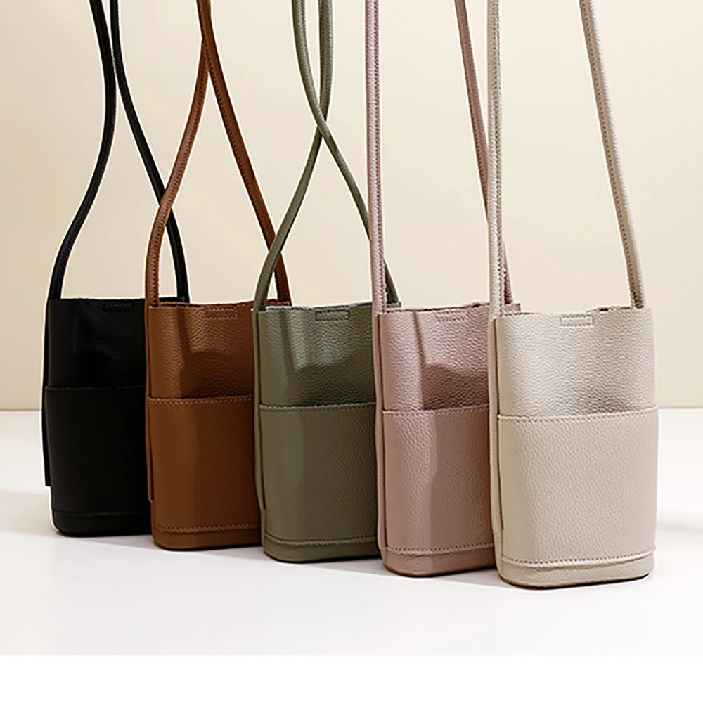 Borsa per cellulare alla moda per donna borsa a tracolla piccola in pelle Pu borsa per telefono Shopping Unisex minimalista Versatile di nuova moda