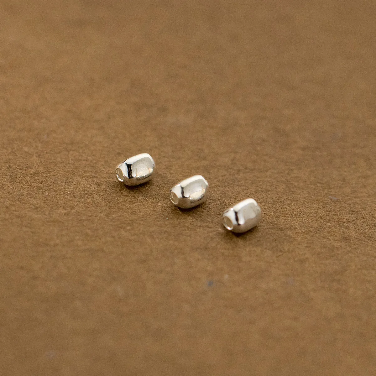 5pcs/Lot 925 Sterling Silver Triangle Geometry Small Loose Beads 4x3mm Handmade Bead Spacers Bracelets DIY Jewelry Accessories 3