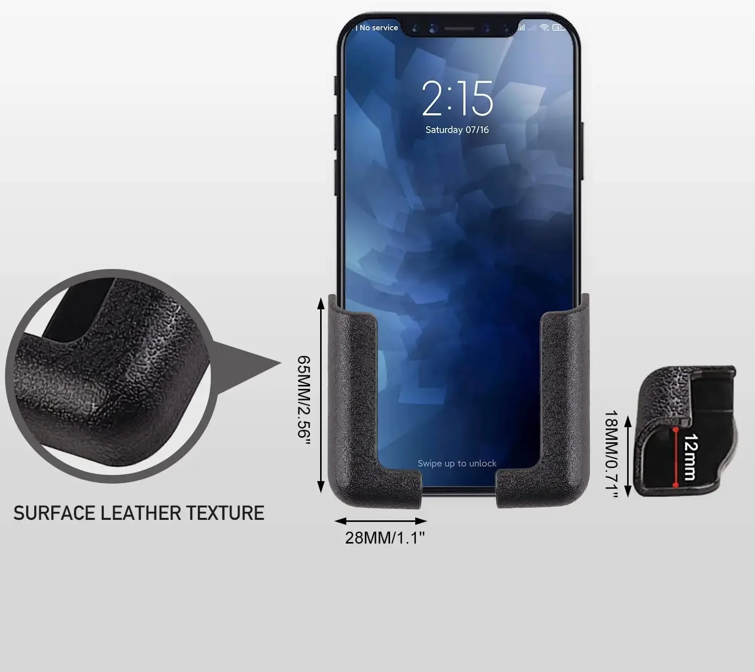 Versatile Car Phone Holder and Wall Hook Mount