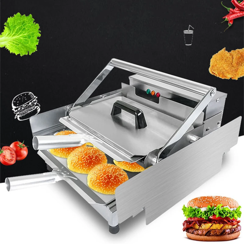 1kw Commercial Electric Bake Burger Maker Hamburger Machinebread Grill