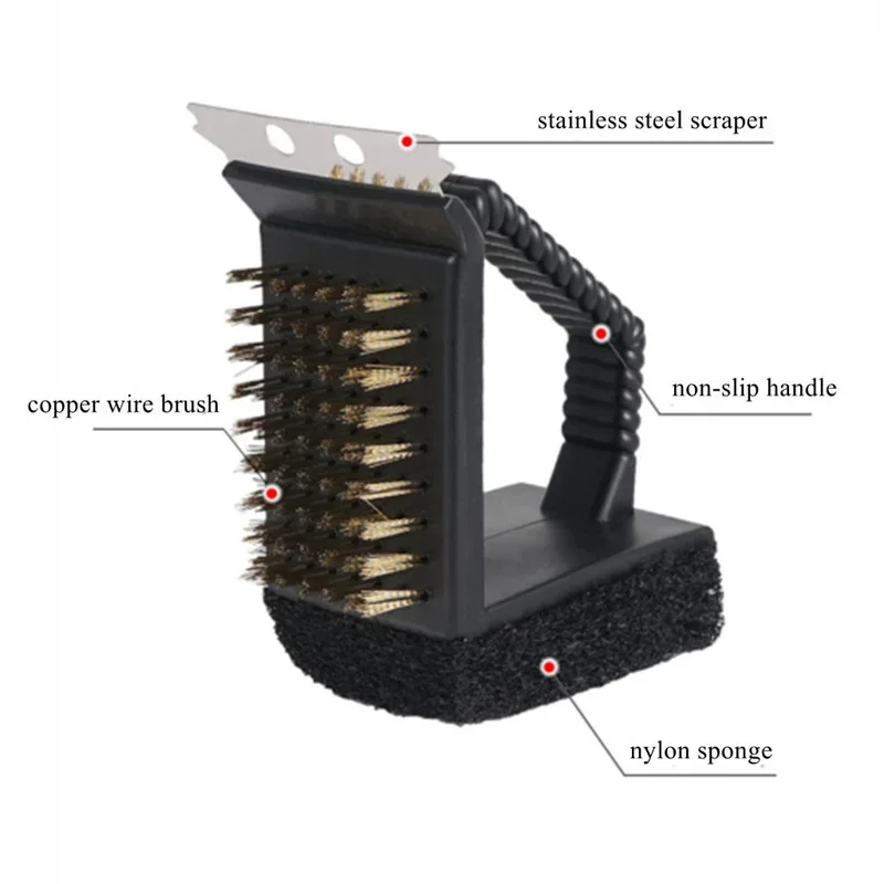Multifunctional Cleaning Brushes Outdoor Camping Picnic BBQ Cleaner Tool for Kitchen Cookware