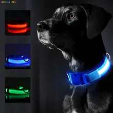 

Led Dog Collar Usb Rechargeable Bright High Visibility Lighted Glow Collar For Pet Night Walking Adjustable Luminous Collar