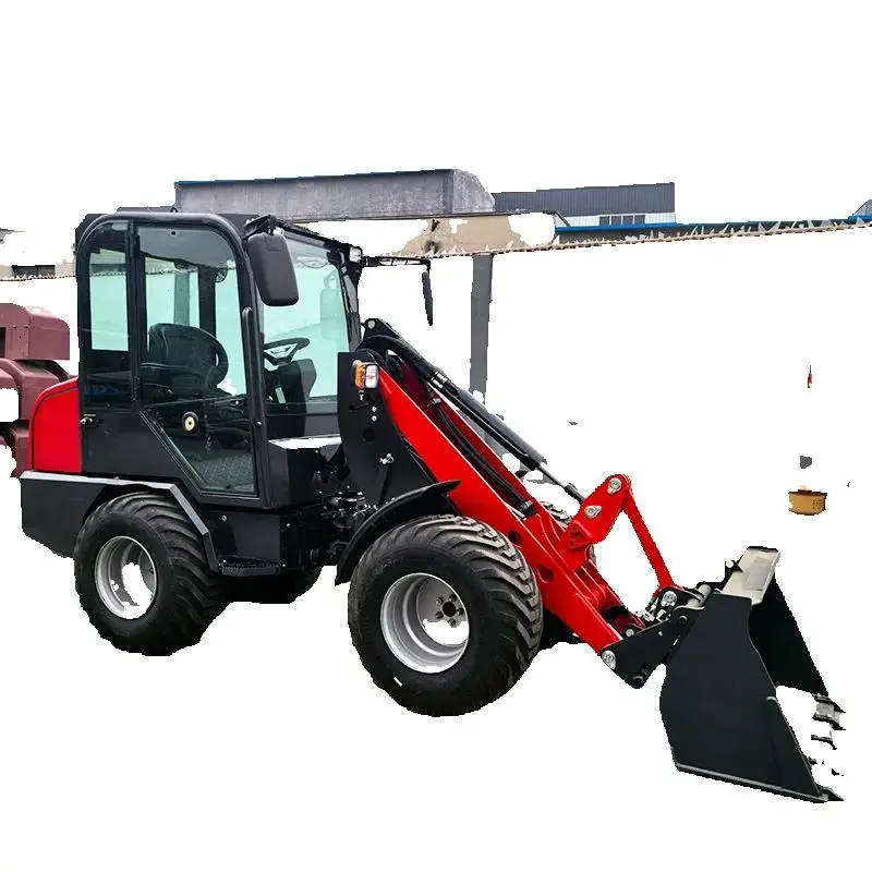 Streng ausgewählte Top-Marke Compact Mini 1,5 Tonnen 2 Tonnen Galgen-Gabelstapler 4WD Preisverkauf Kleiner Teleskop-Radlader-Telehandler