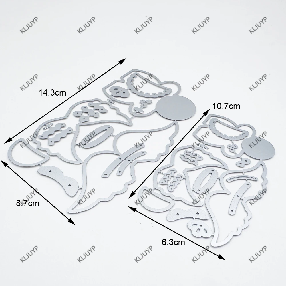 KLJUYP 통통한 진저 브레드 레이디의 금속 절단 다이 스텐실 DIY Scrapbooking/앨범 장식 엠보싱 DIY 종이 카드