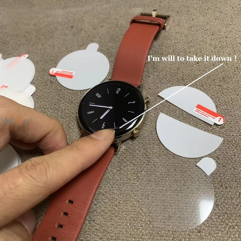 500PCS TPU Hydrogel Soft Screen Protector für Smart Uhr Durchmesser 35mm 34mm 33mm 36mm 37mm 38mm 39mm 41mm 42mm 43mm Uhr Film – Detail 12