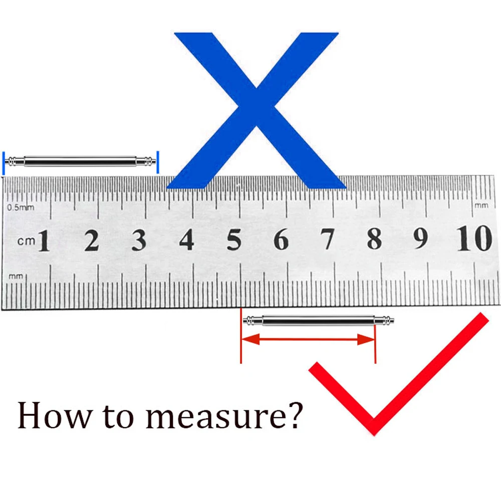 20 Pezzi Orologio Cinturino Perni 8mm Acciaio Inox Molla - Foto 10