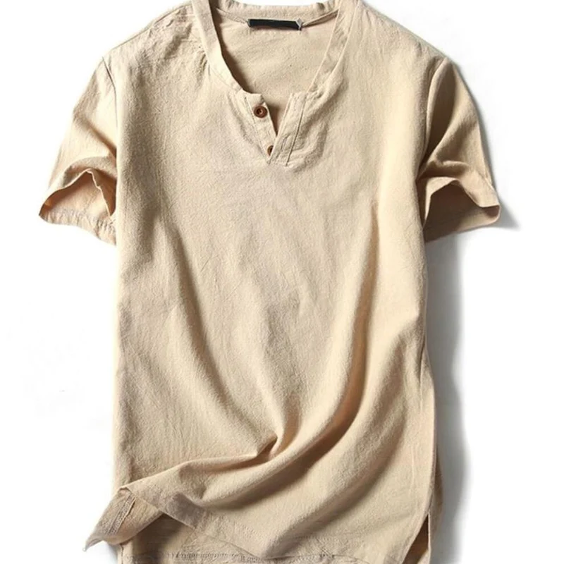 Plus size Summer men short sleeve linen shirt 5XL 6XL 7XL 8XL 9XL 10XL 5 color casual short sleeved shirt linen shirt short sleeved shirt
