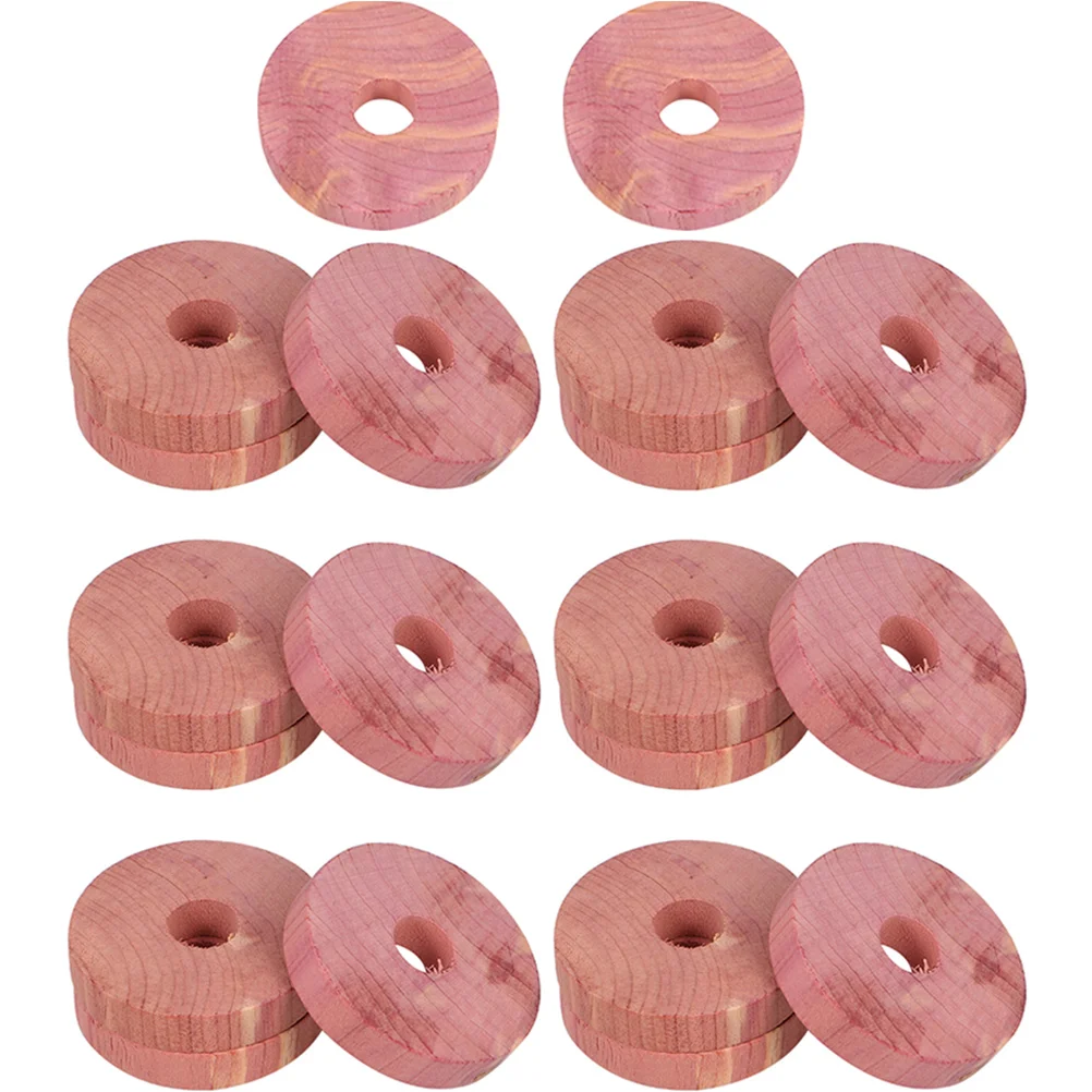 

Closet Freshener Natural Aromatic Cedar Wood Blocks Moth-proof Wardrobe Discs 20pc