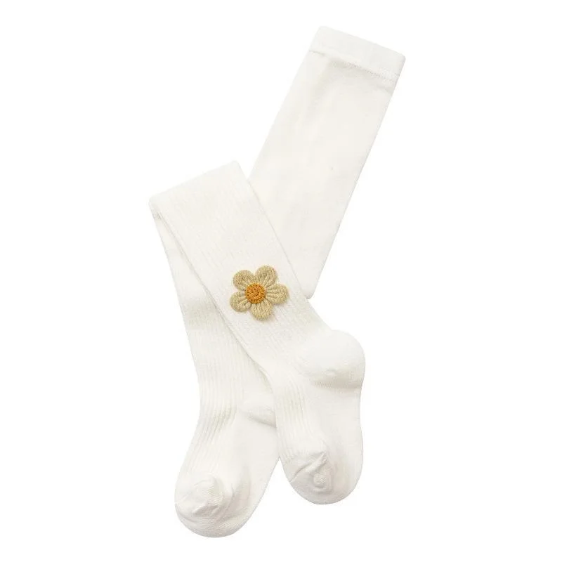 Children Pantyhose Spring Autumn Flower Accessories Baby Bottomed Pantyhose Baby Socks Girls Comfortable Bottomed Pants