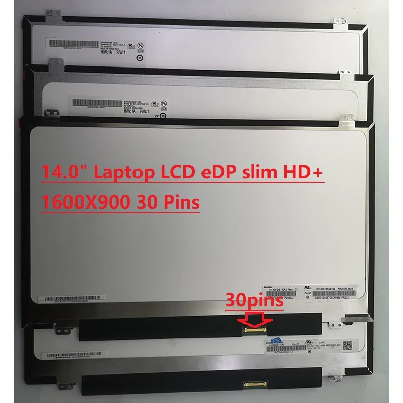 Pannello Led Da 14 Pollici Muslimfor Panasonic Let'S Cf-Lx3Gdhts Edp 30 Pin 1600 X90 0 Parti Di Ricambio Per Schermo Lcd Per Laptop