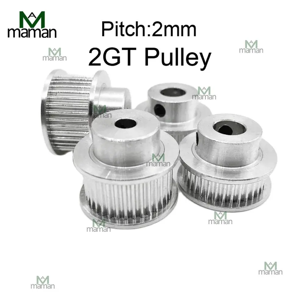 Timing Belt Pulley 2GT 20T 30T 32T 36T 40T 48T 60T 80 Teeth Bore 5/6/8mm Belt Width 6/10mm 3D Printer