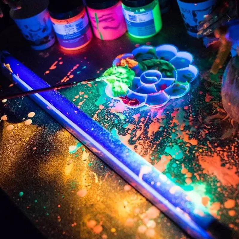 Glow In The Dark Splatter Paint