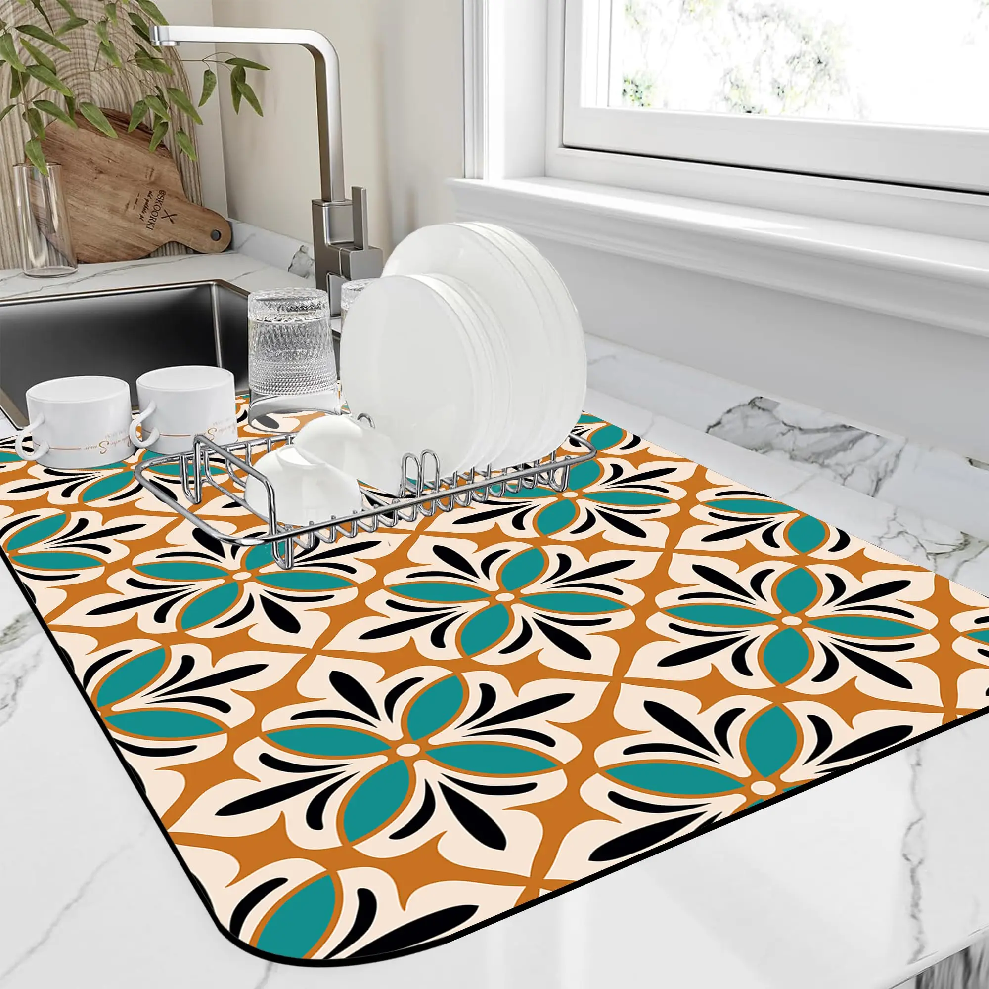 Absorbent Dish Drying Mat 1